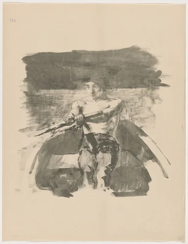 Etude (Le rameur) by Alexandre Lunois, print, 1895
