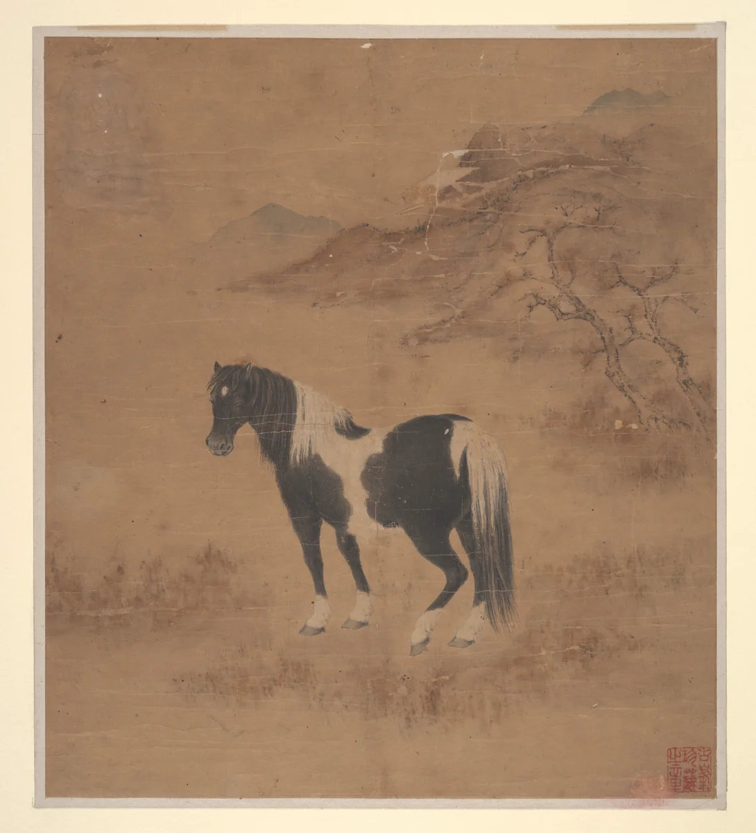 Horse and Landscape by Unidentified Artist, painting, 1644-1911