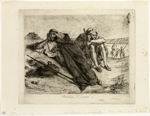 Arabs of Oran by Eugène Delacroix, print, 1833