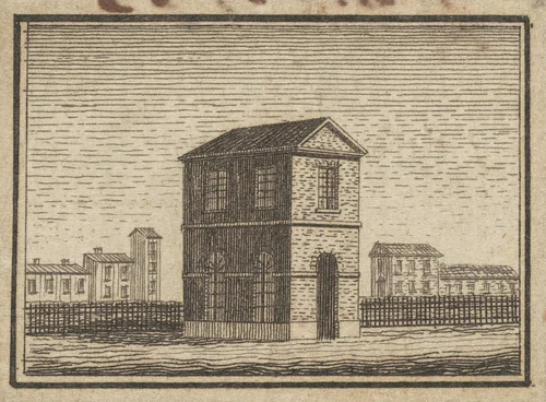 Esperanza, Small Building by Charles B. J. Févret de Saint-Mémin, print, 1795