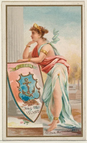 Rhode Island, from the Industries of States series (N117) issued by Duke Sons & Co. to promote Honest Long Cut Tobacco by W. Duke, Sons & Co., print, 1889