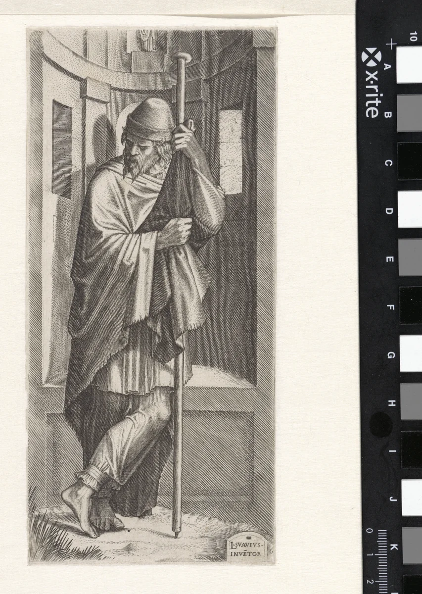 Apostel Jakobus de Meerdere by Lambertus Suavius, print, 1545-1548