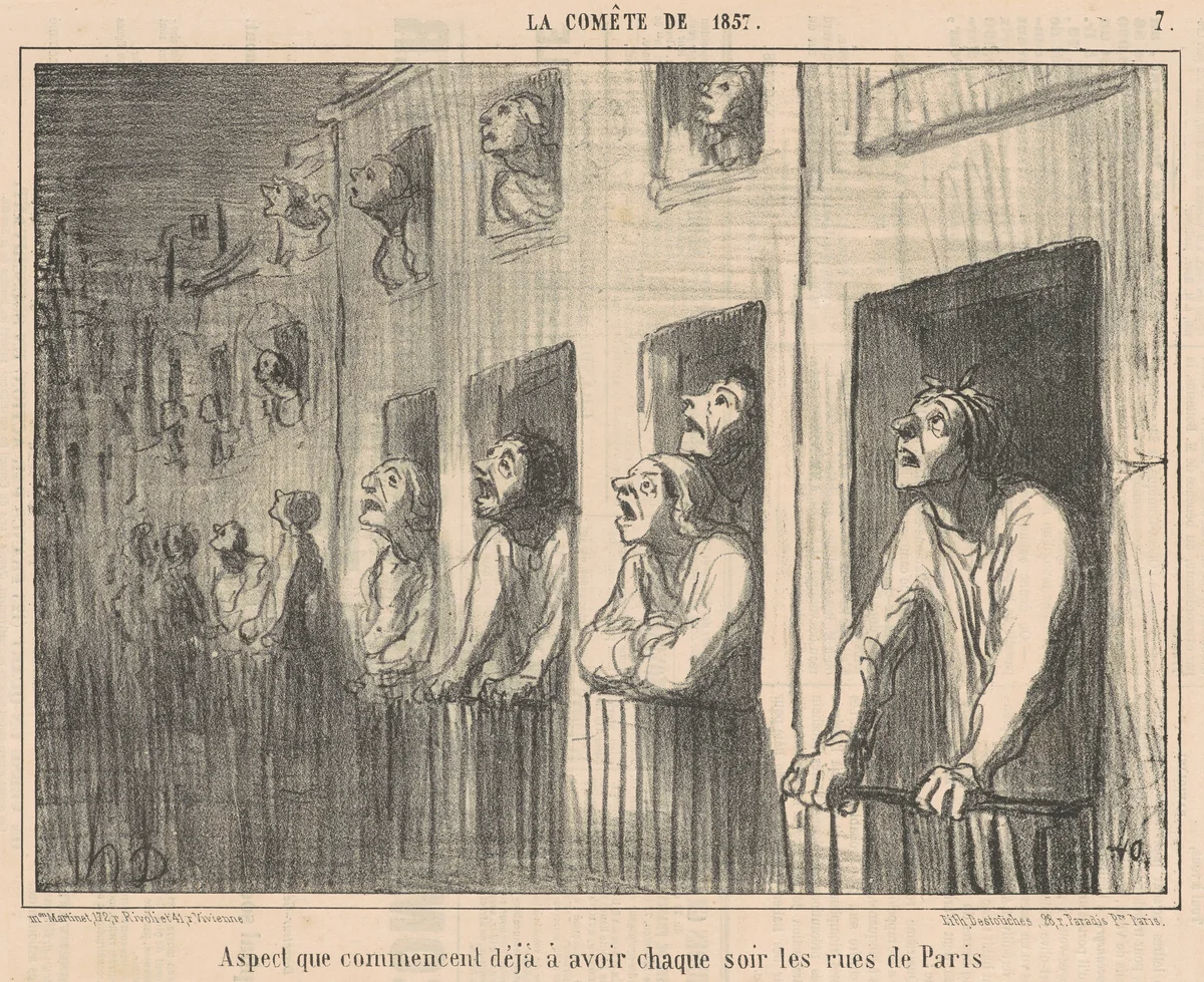 Aspect que commencent dèja a avoir ... by Honoré Daumier, print, 1857