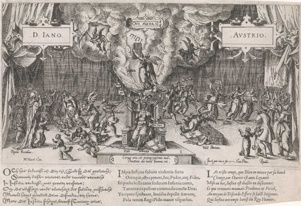 Theater van het Geweld, 1577 by Unknown, print, 1577