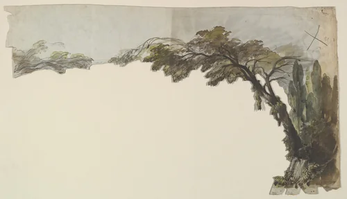 Design for a Stage Set by Eugène Cicéri, drawing, 1830-1890