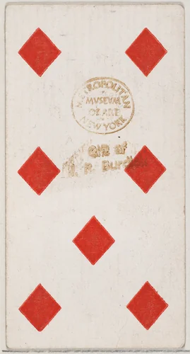 Seven Diamonds, from the Playing Cards series (N84) to promote Turkish Cross-Cut Cigarettes for W. Duke, Sons and Co. by W. Duke, Sons & Co., print, 1888