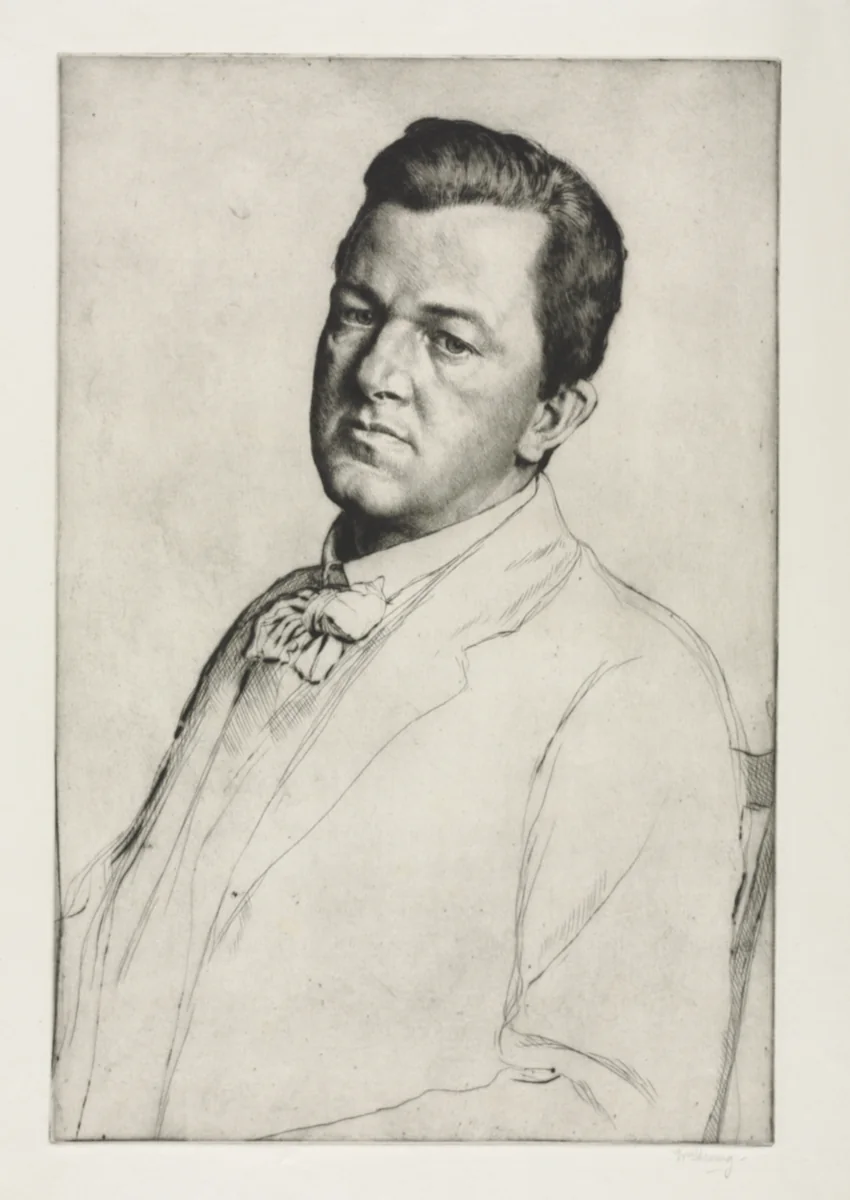 Sir Charles Holroyd by William Strang, print, 1909