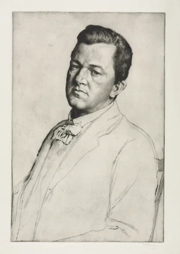 Sir Charles Holroyd by William Strang, print, 1909