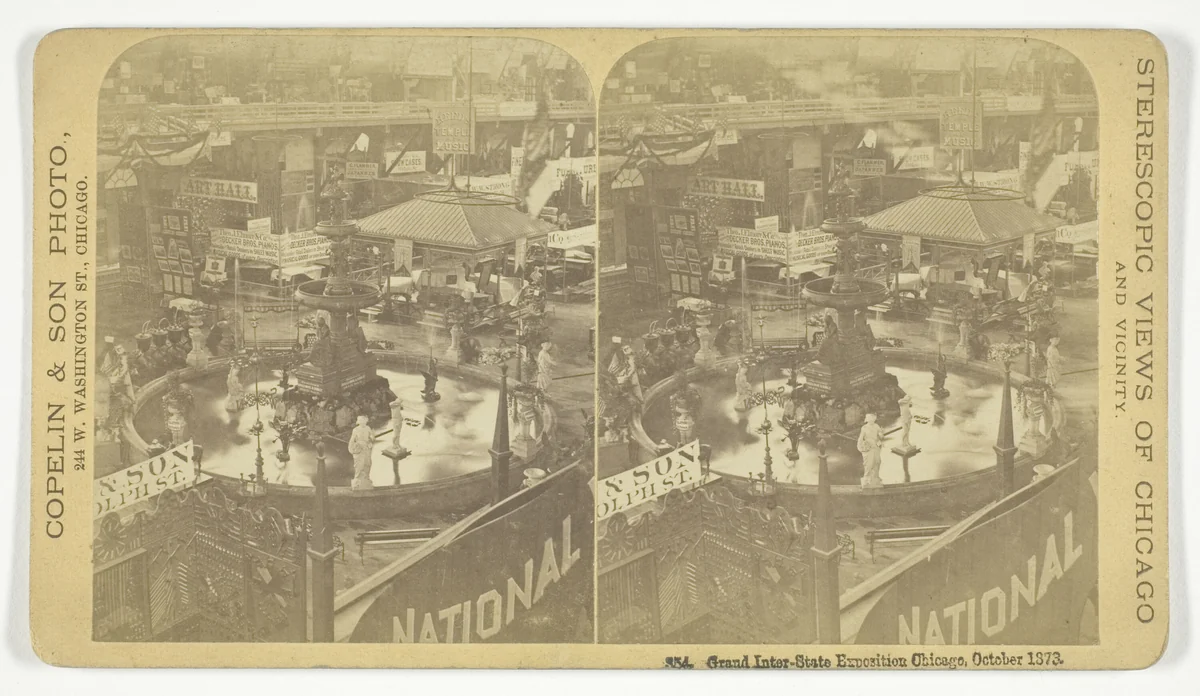 Grand Inter-State Exposition, Chicago by Copelin and Son, photograph, 1873