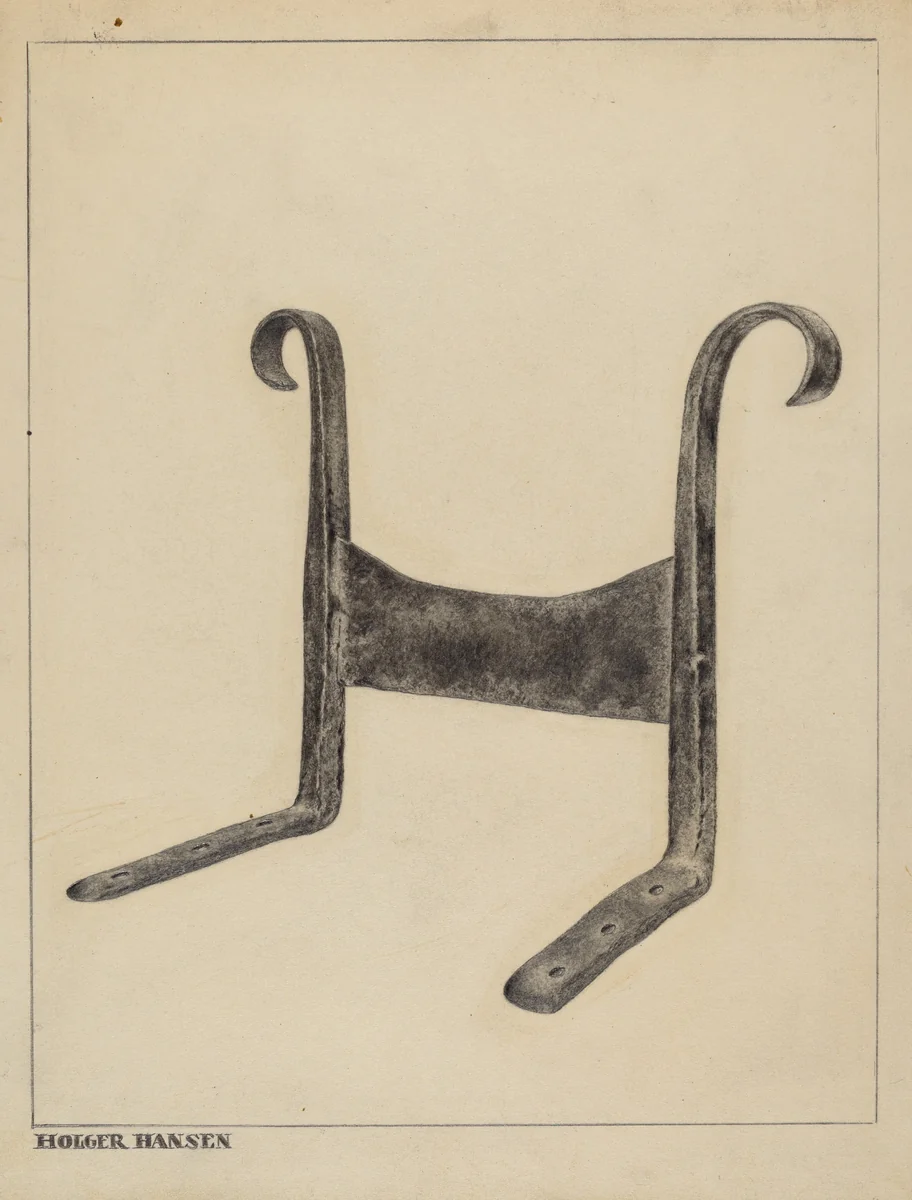 Foot Scraper by Holger Hansen, index of american design, 1937