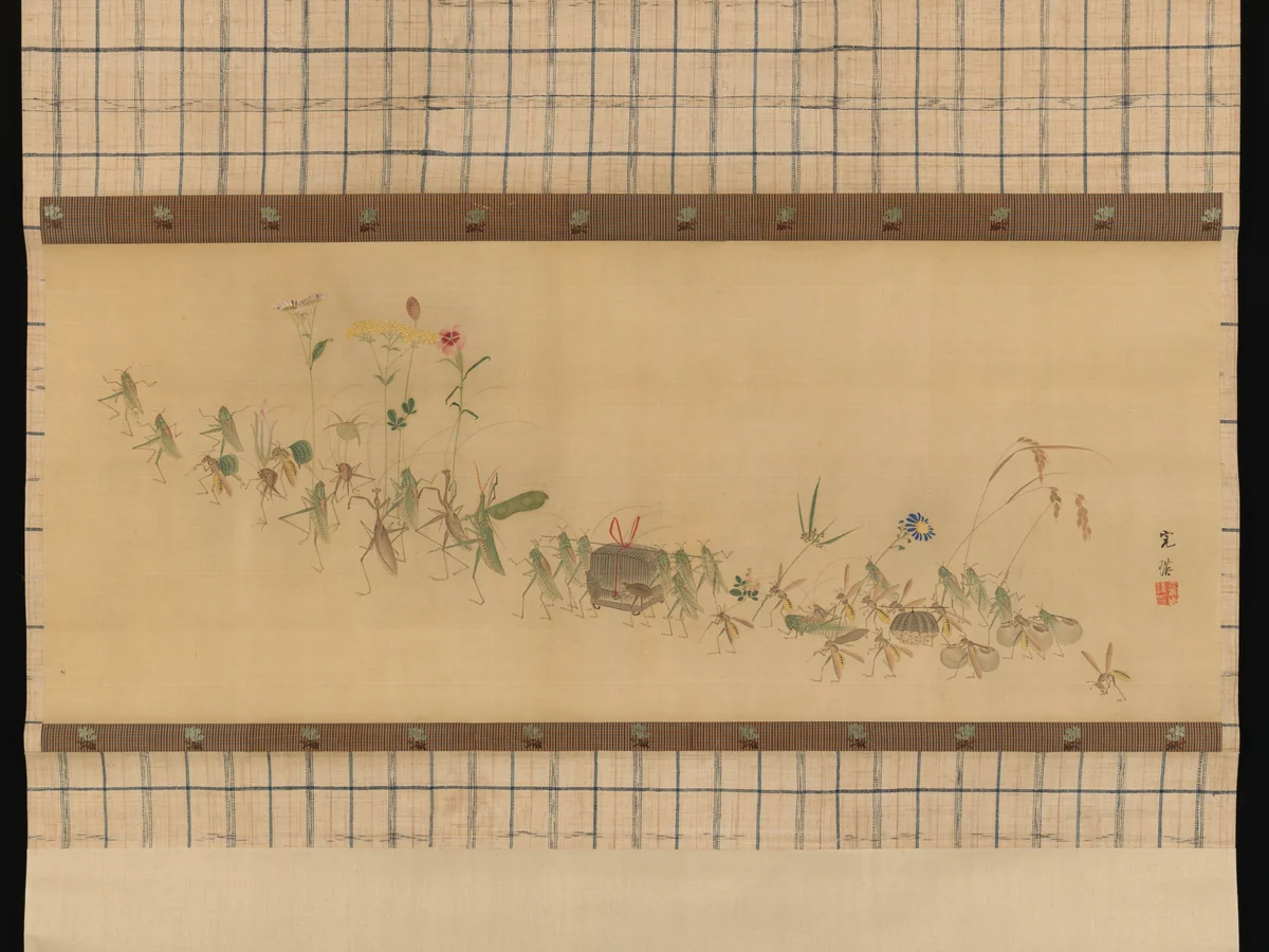 Procession of Insects by Nishiyama Kan'ei, painting, 1834-1897