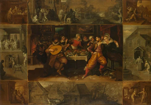 The Parable of the Prodigal Son by Frans Francken, painting, 1610-1620
