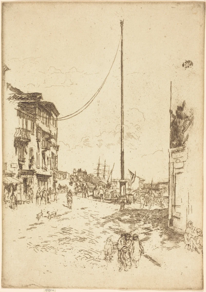 The Little Mast by James McNeill Whistler, print, 1880