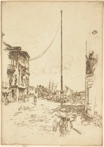 The Little Mast by James McNeill Whistler, print, 1880