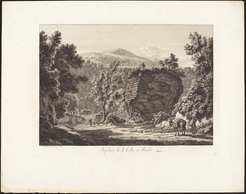 Sepolcro di L. Cellio a Tivoli by Albert Christoph Dies, portfolio, 1755-1822