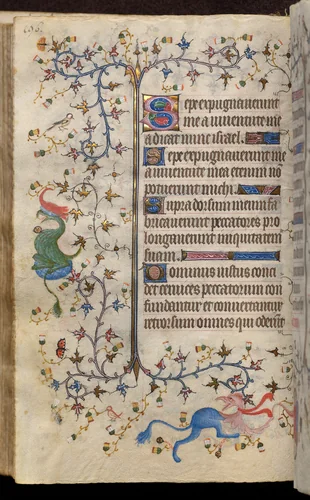 Hours of Charles the Noble, King of Navarre (1361-1425): fol. 98v, Text by Master of the Brussels Initials and Associates, book, 1400-1410