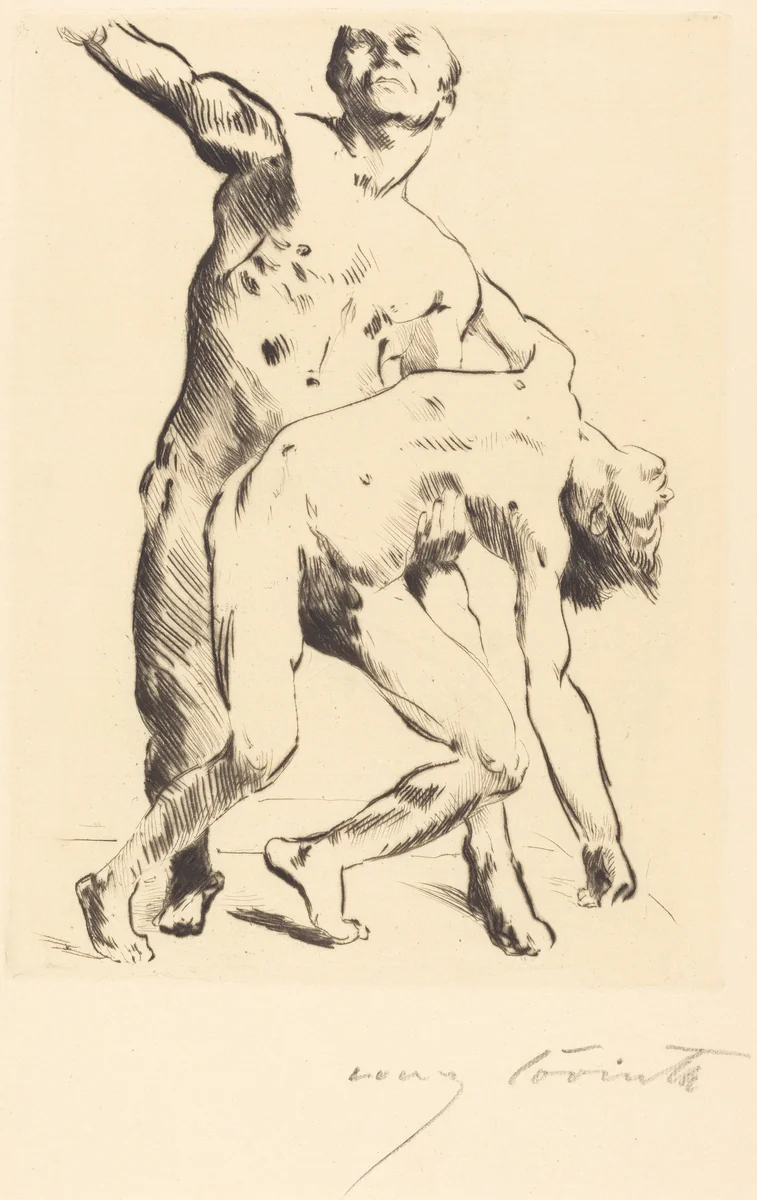 Odysseus und die Freier (Odysseus and the Suitor) by Lovis Corinth, print, 1914