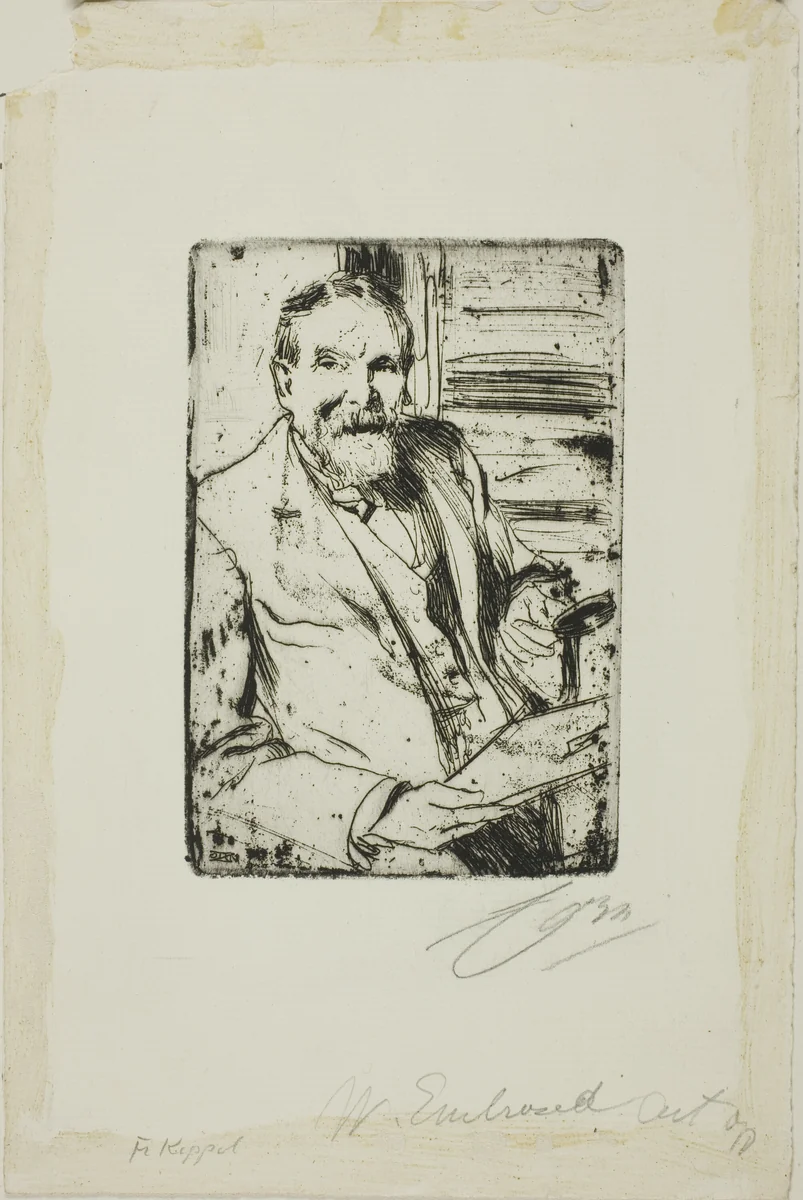 Frederick Keppel II by Anders Zorn, print, 1898