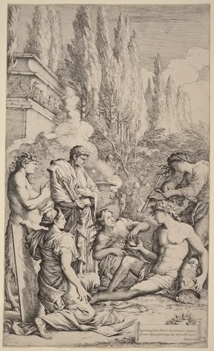 The Genius of Salvator Rosa by Salvator Rosa, print, 1615-1673