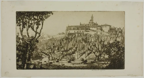 The Certosa, Florence by Donald Shaw MacLaughlan, print, 1905
