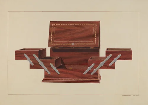 Humidor by John B. Moll, index of american design, 1938