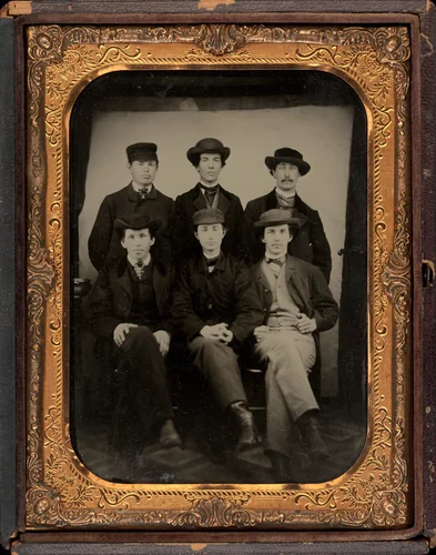 Portrait of Six Men by Robert H. Vance, photograph, 1850-1859