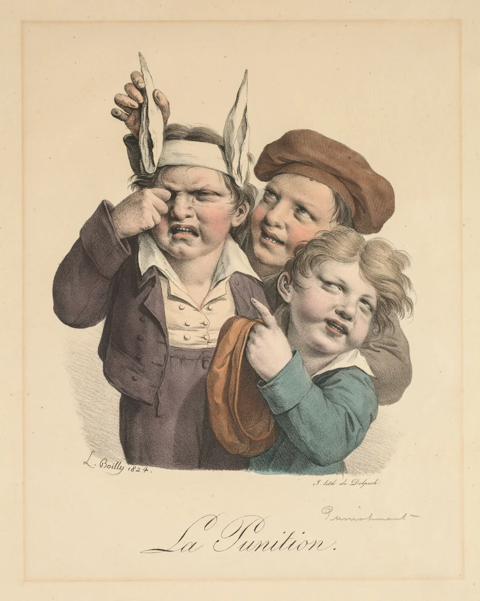 Punishment by Louis-Léopold Boilly, print, 1821