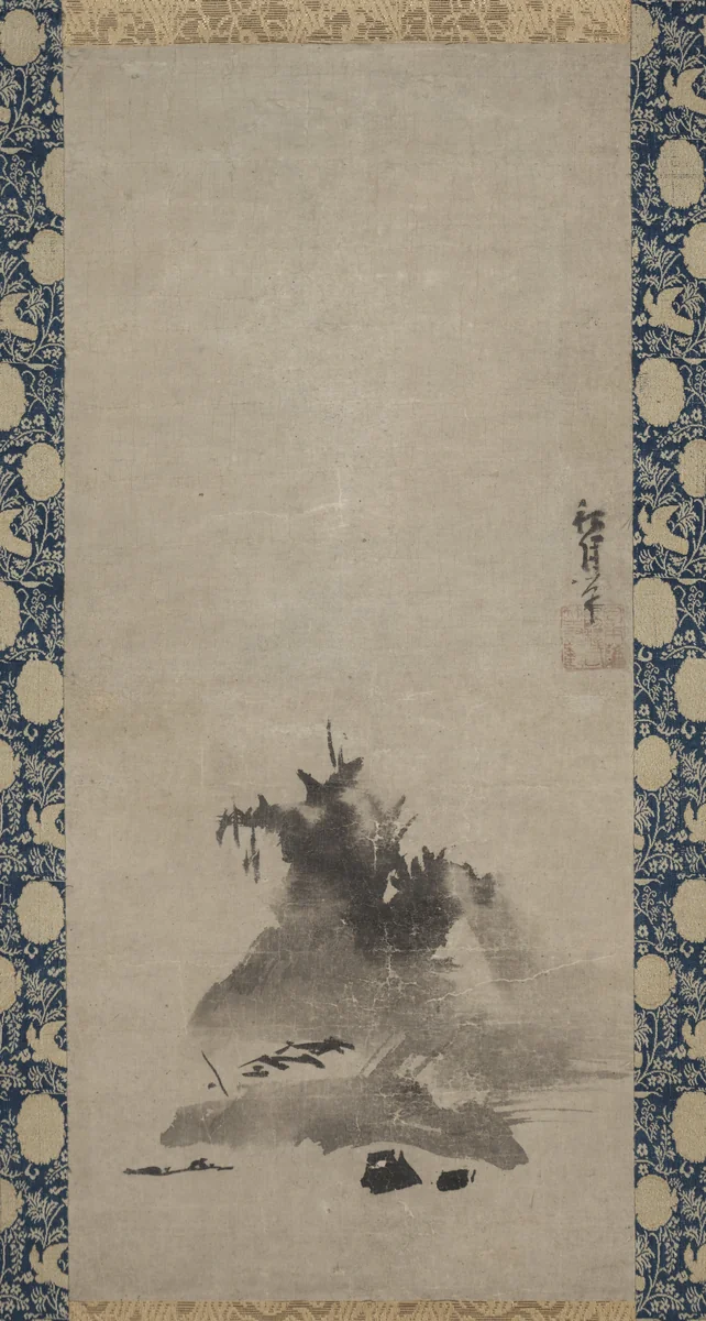 Haboku (Flung-ink) Landscape by Shūgetsu Tōkan, painting, 1505-1510