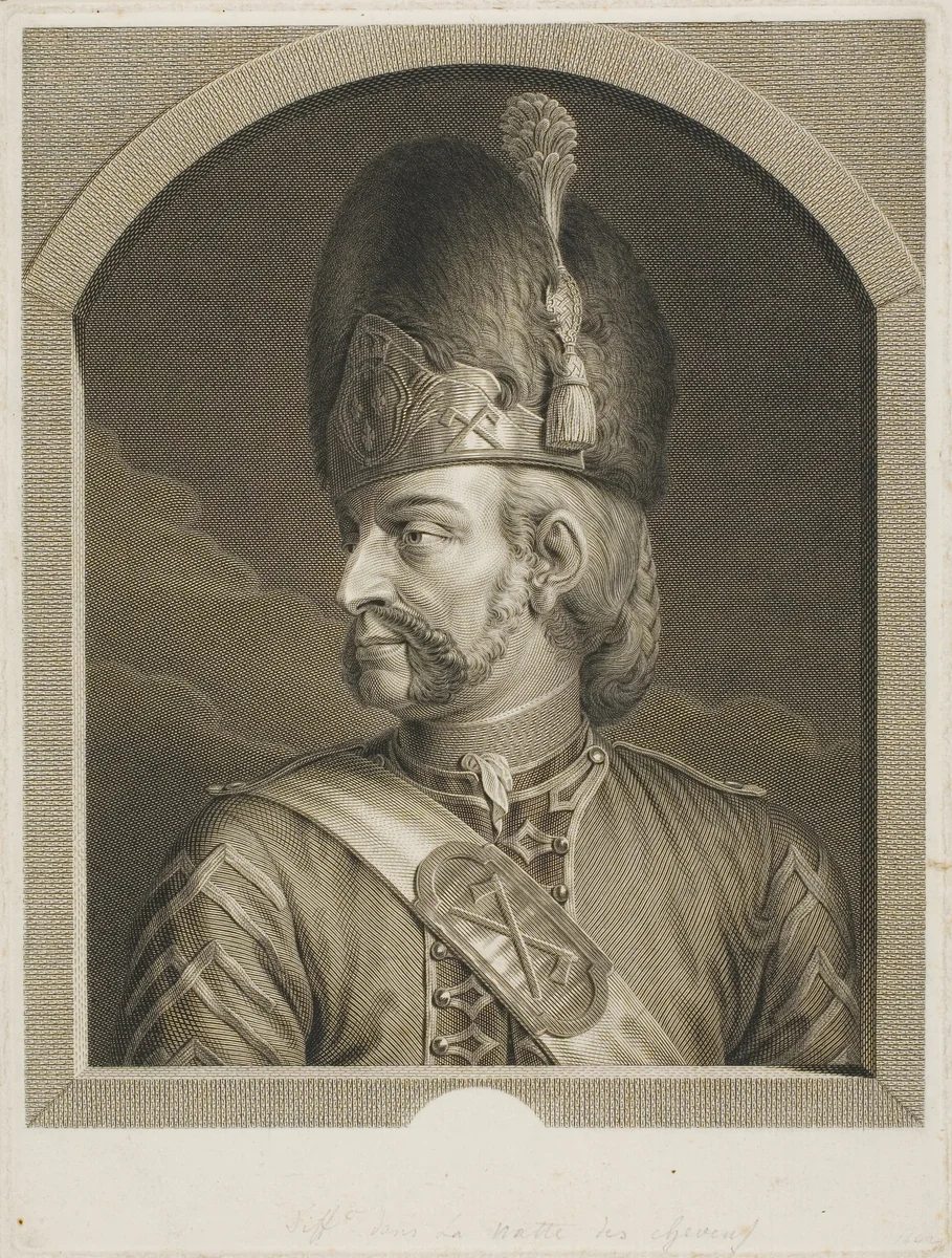 Sapper of the Swiss Guards by Johann Georg Wille, print, 1779