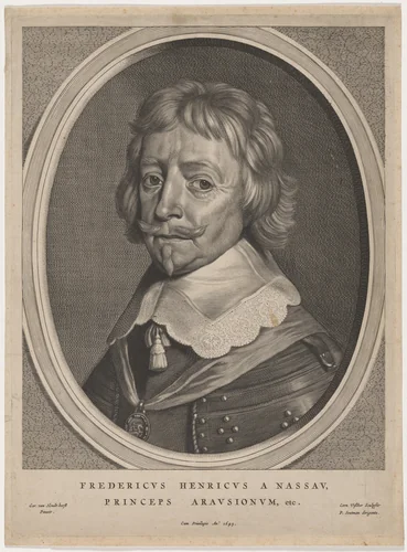 Frederick Henry of Orange by Cornelis Visscher; Gerrit van Honthorst, print, 1649