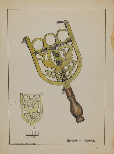 Trivet by Benjamin Resnick, index of american design, 1936