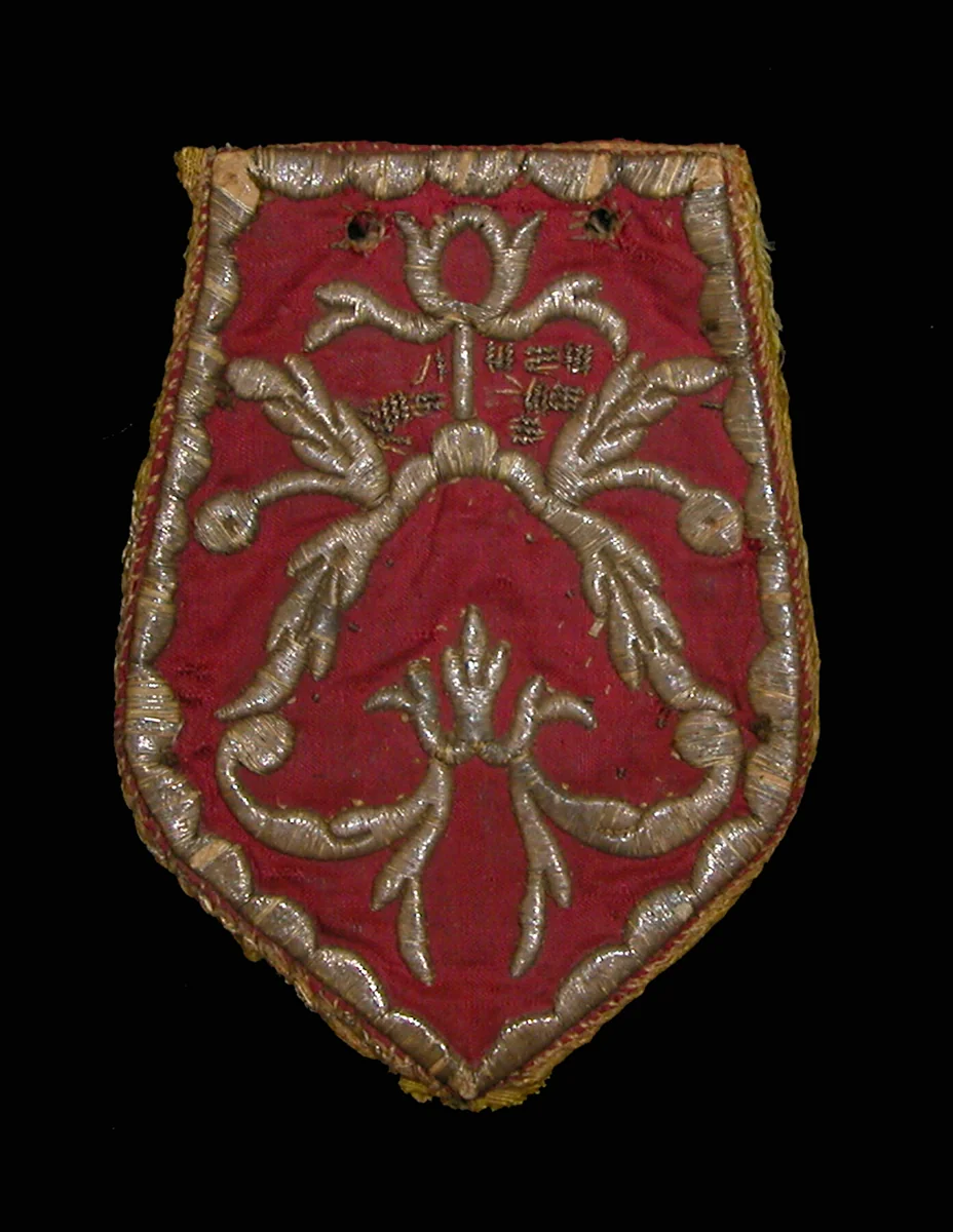 Bag by France, textile, 1680-1700