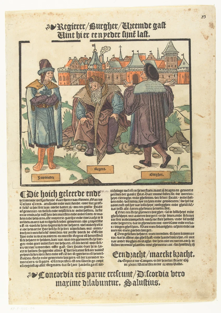 Eendracht maakt macht by anonymous, print, 1540-1567