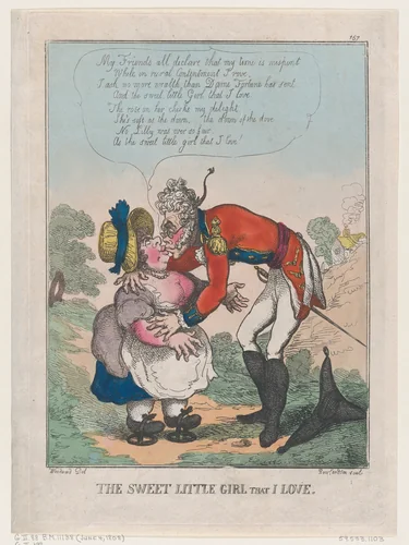 The Sweet Little Girl That I Love by Thomas Rowlandson, print, 1808