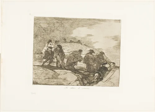 They Do Not Know the Way, plate 70 from The Disasters of War by Francisco José de Goya, print, 1815-1820