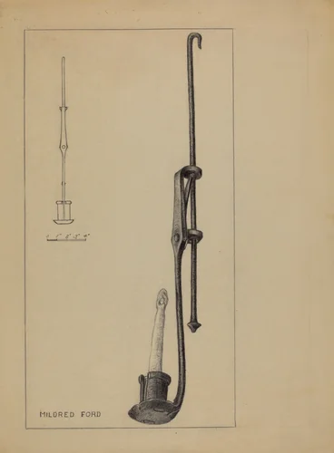 Candle Pendant by Mildred Ford, index of american design, 1937