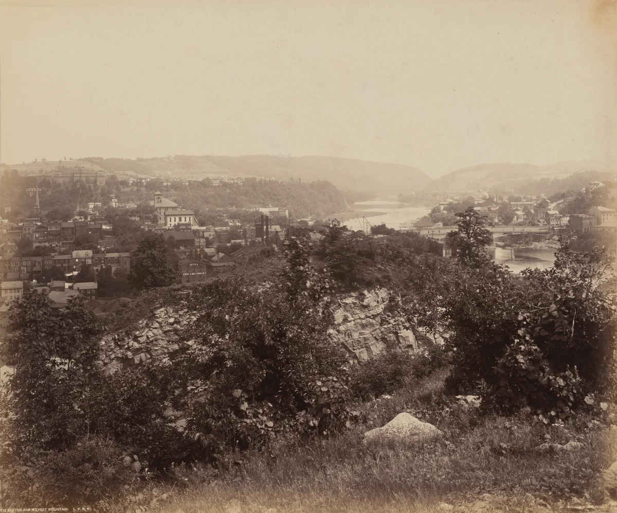 Easton, From Weygat Mountain by William H. Rau, photograph, 1890-1900