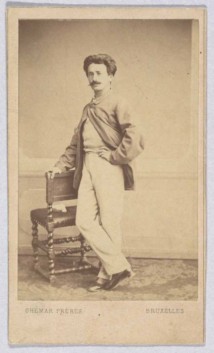 Félicien Rops by Frères Ghemar, photograph, 1860-1879