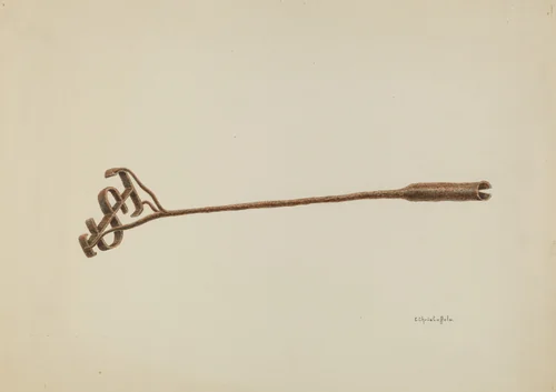 Branding Iron by Cornelius Christoffels, index of american design, 1941