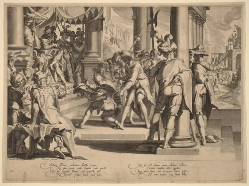 Allegory of Justice by Willem van Swanenburgh
Joachim Anthonisz Wtewael
Christoffel van Sichem I, print, 1606