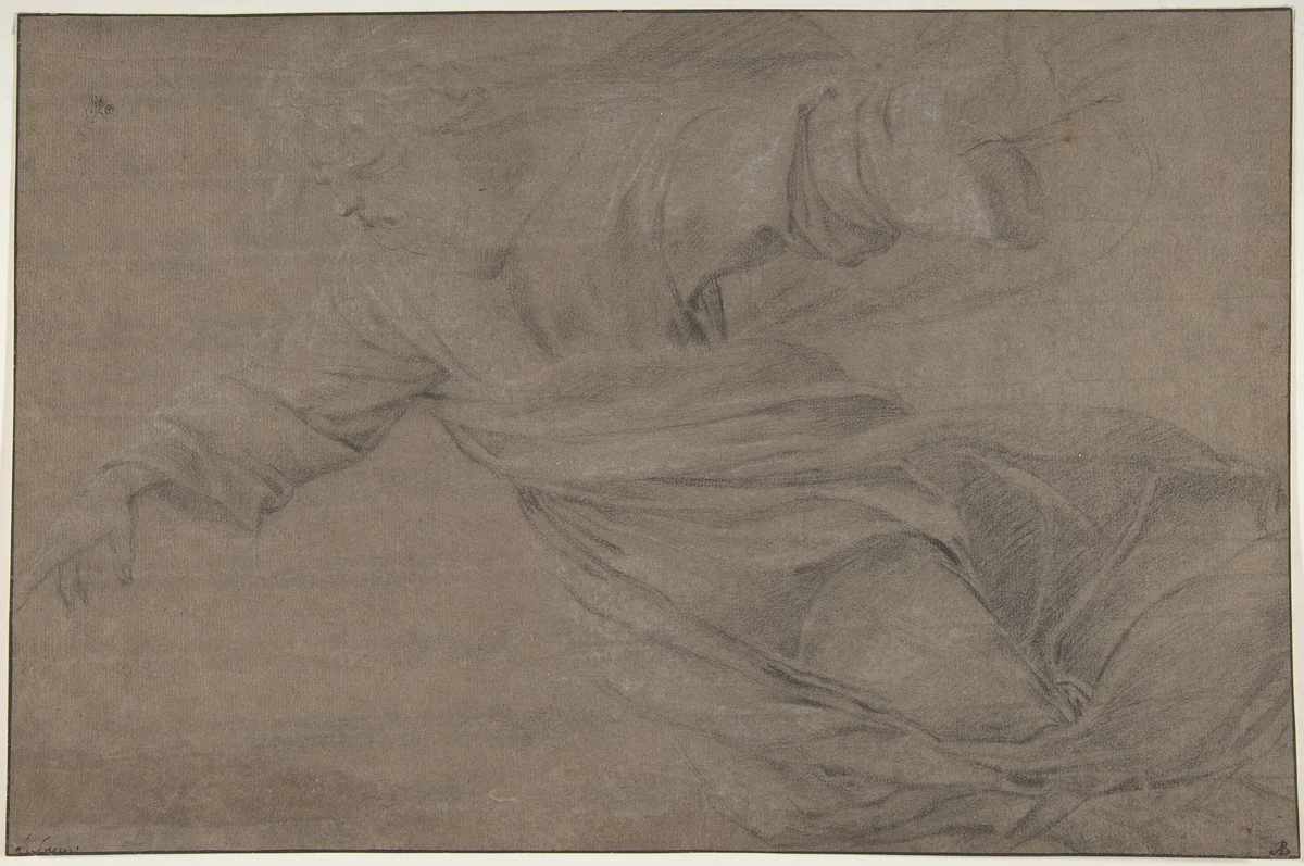 God the Father by Eustache Le Sueur, drawing, 1630-1655