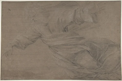 God the Father by Eustache Le Sueur, drawing, 1630-1655