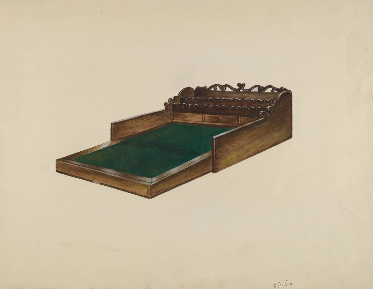Writing Desk by Herbert Frere, index of american design, 1941