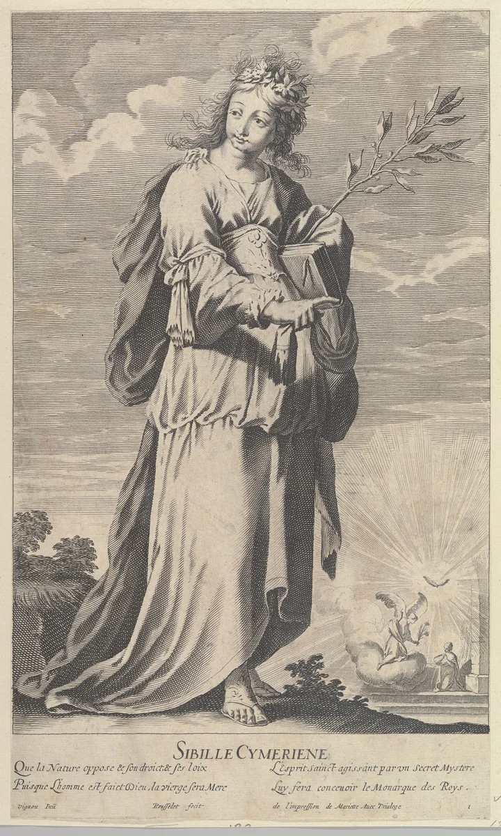 Sibylle Cimmérienne by Gilles Rousselet, print, 1630-1640