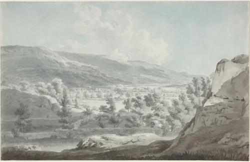 The Head of Ullswater by Edward Dayes, drawing, 1790-1800