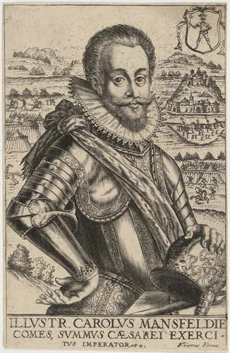 Charles von Mansfeld by Giacomo Franco, print, 1550-1620