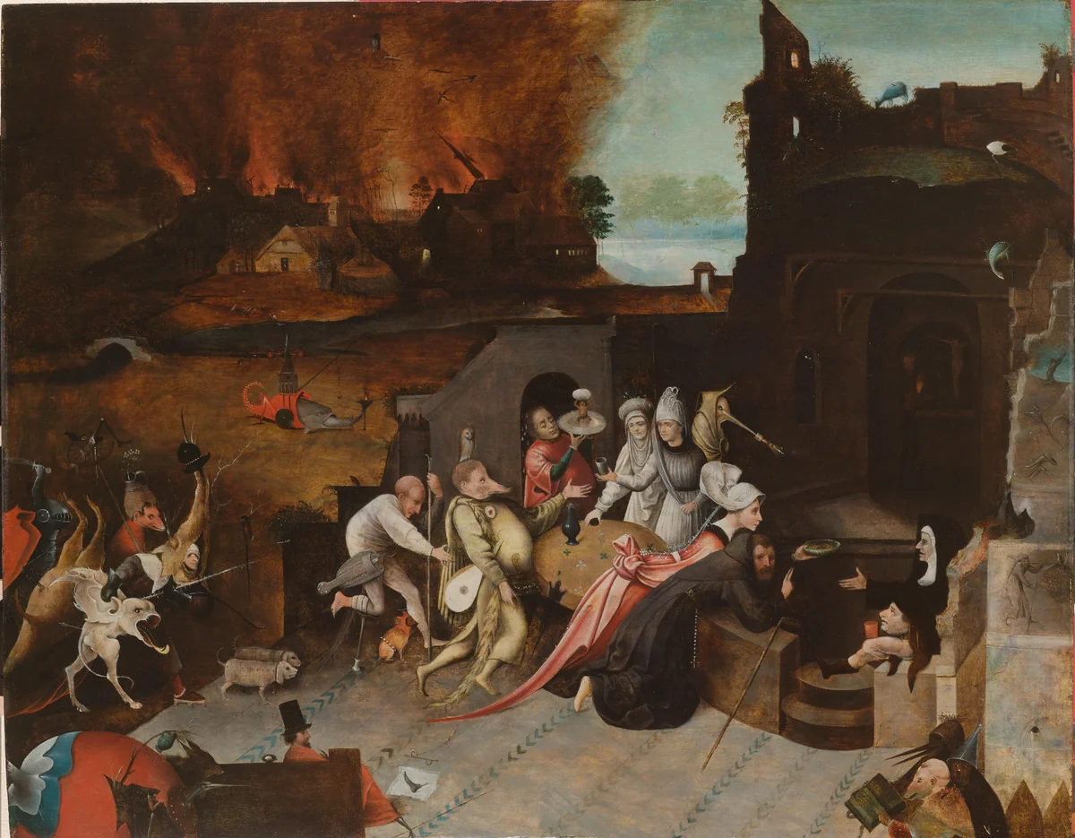 The Temptation of St Anthony by Unknown, painting, 1530-1600