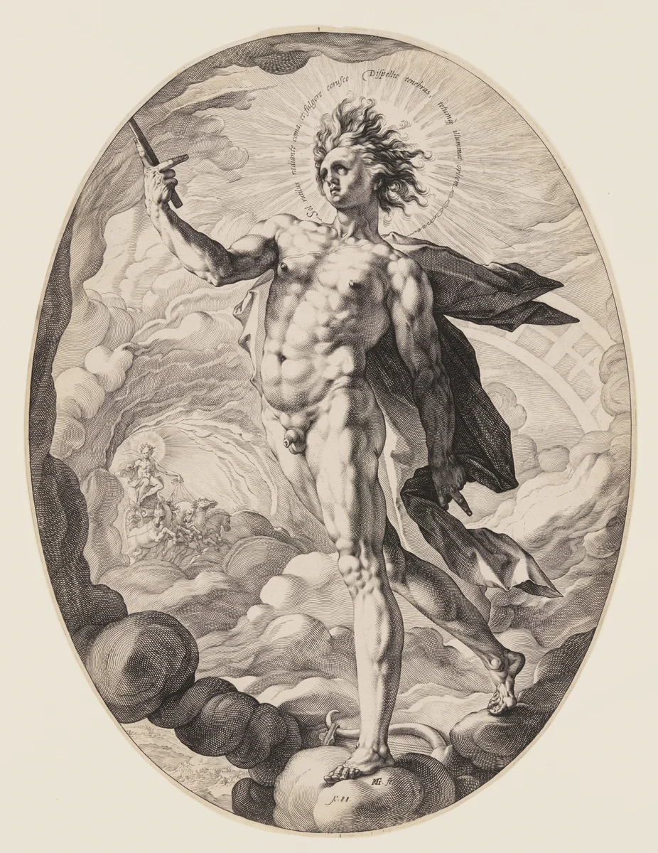 Apollo by Hendrick Goltzius, print, 1588