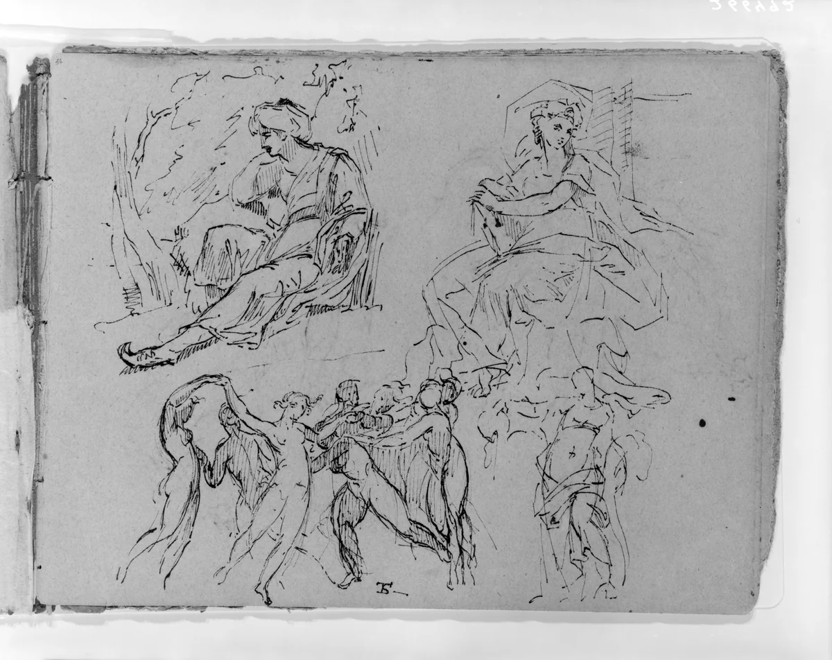 (From Sketchbook) by Thomas Sully, artwork, 1810-1820