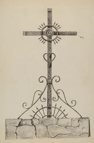 Cross by Al Curry, index of american design, 1936
